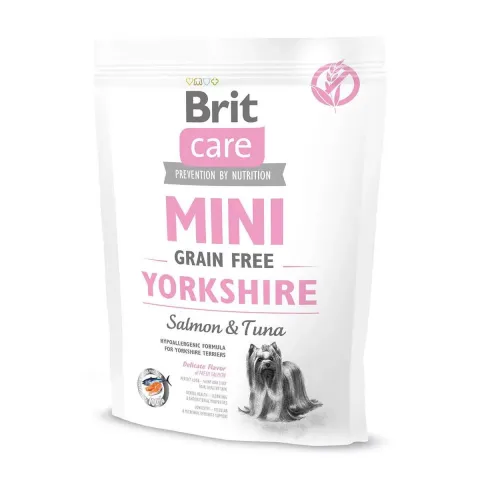 Сухий корм для йоркширських тер'єрів Brit Care Mini GF Yorkshireз лососем та тунцем. купити за ціною ₴279.00