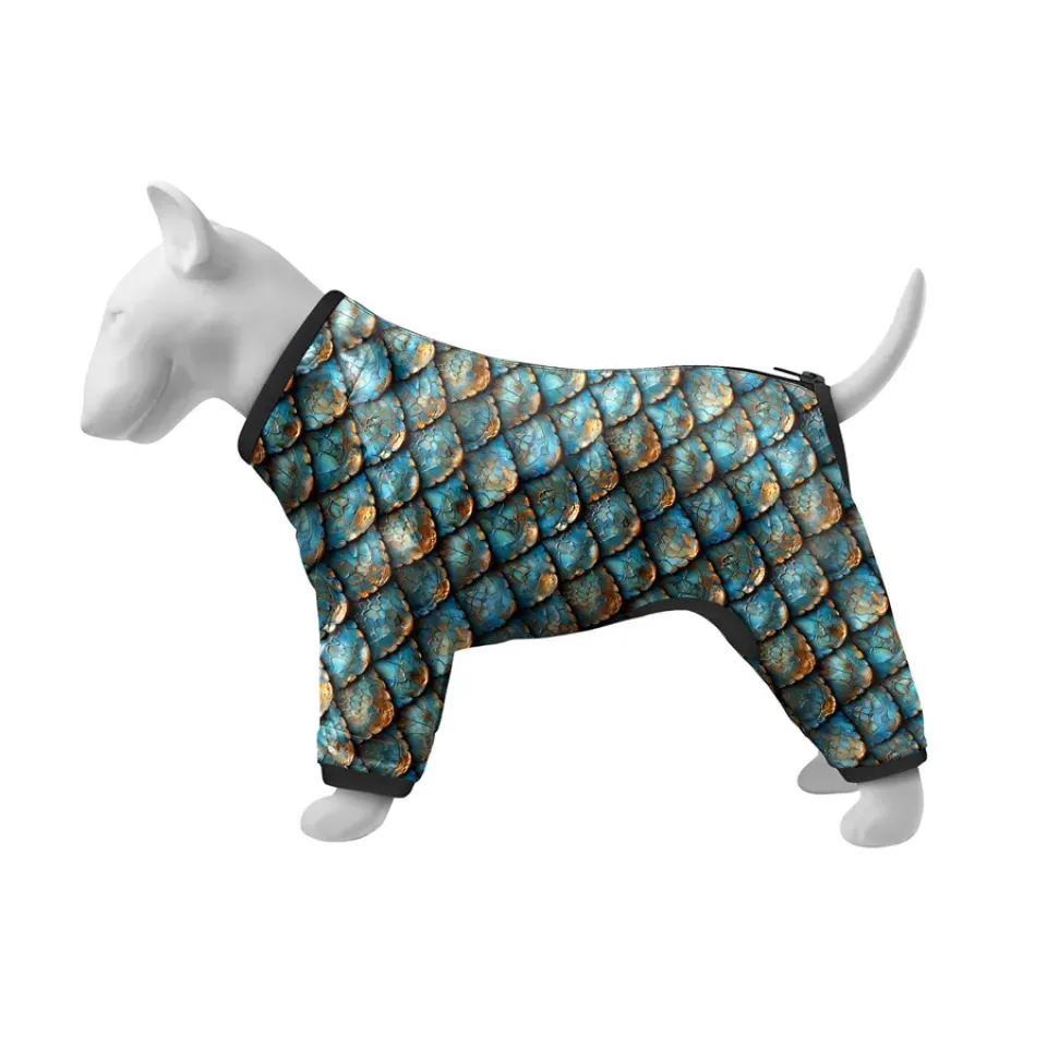 Фото Вітровка для собак WAUDOG Clothes, малюнок "Луска", XS22, В 30-34 см, С 19-21 см купити за ціною ₴486.00