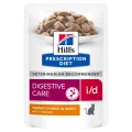 Фото Hill’s PRESCRIPTION DIET i/d Вологий корм для котів догляд за травленням, з куркою, пауч, 85г купити за ціною ₴73.08