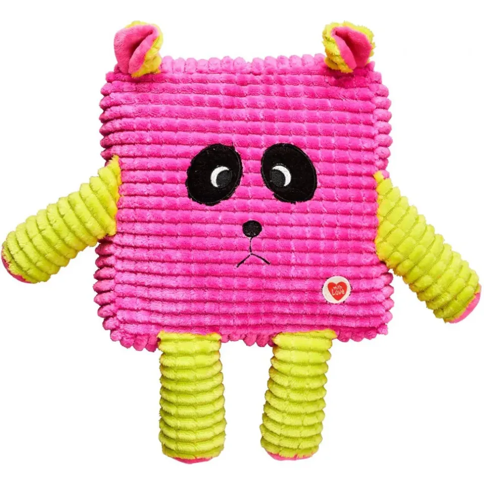 Фото Іграшка для собак GimDog Мордочки Cuddly Cubes, тканина, 30см Рожевий купити за ціною ₴433.50