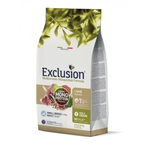 Ексклюжн Exclusion Adult Lamb Small Breed корм для дорослих собак дрібних порід з ягням 500г купити за ціною ₴335.00