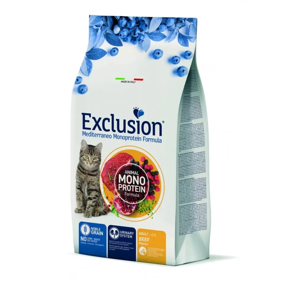 Фото Ексклюжн Exclusion Adult Beef корм для дорослих котів всіх порід з яловичиною 300 г купити за ціною ₴272.00