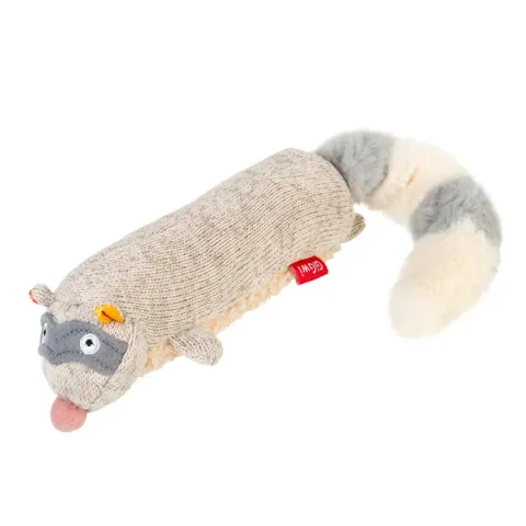 Іграшка для собак Єнот з пищалкою GiGwi Plush, текстиль, 17 см купити за ціною ₴304.00
