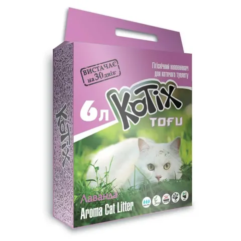 Котікс Тофу Соєвий наповнювач Kotix Tofu Lavender купити за ціною ₴356.10