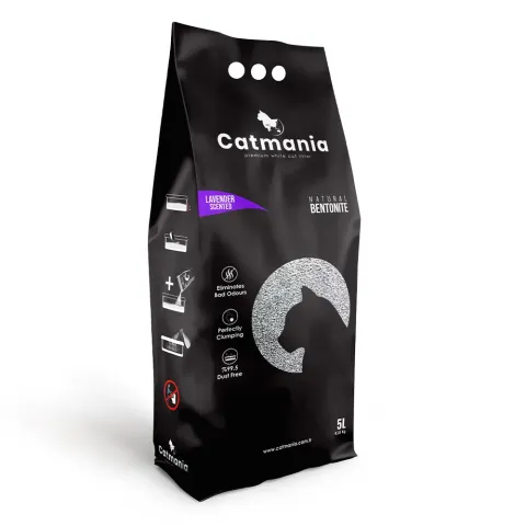 Кетманія Бентонітовий наповнювач CATMANIA Lavander лаванда + фіолет. гранули,  5л купити за ціною ₴210.40