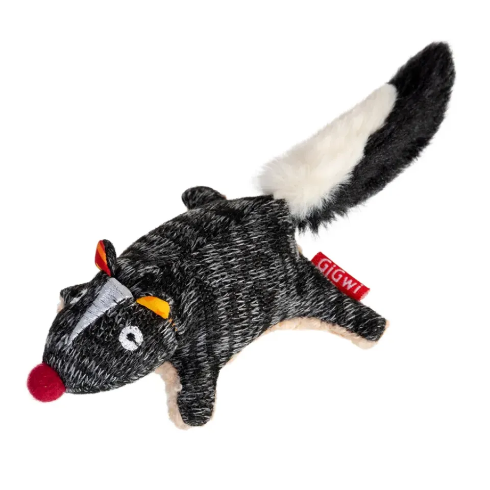 Фото Іграшка для собак Скунс з пищалкою GiGwi Plush, текстиль, 9 см купити за ціною ₴224.00