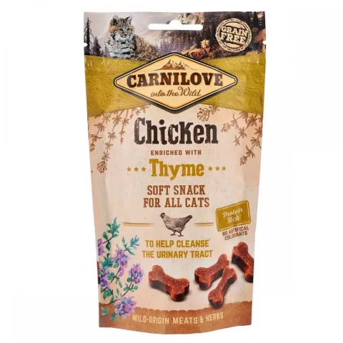 Карнілав для котів  Ласощі Carnilove Cat Semi Moist Snack з куркою та чебрецем, 50г купити за ціною ₴129.00