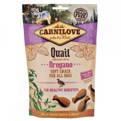 Карнілав для собак Ласощі Carnilove Dog Semi Moist з перепілкою та орегано купити за ціною ₴229.00
