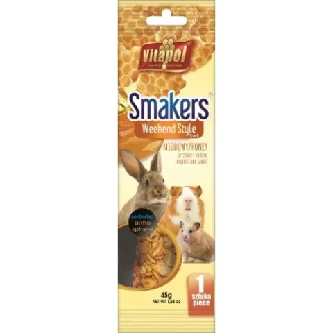 Колба Vitapol Smakers Box для гризунів зі смаком меду, 45 г, 1 шт купити за ціною ₴78.00