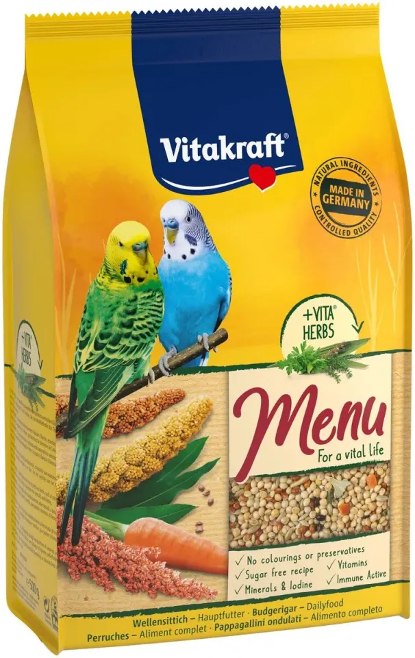 Фото Корм Vitakraft Menu для декоративних папуг, 500г купити за ціною ₴225.00
