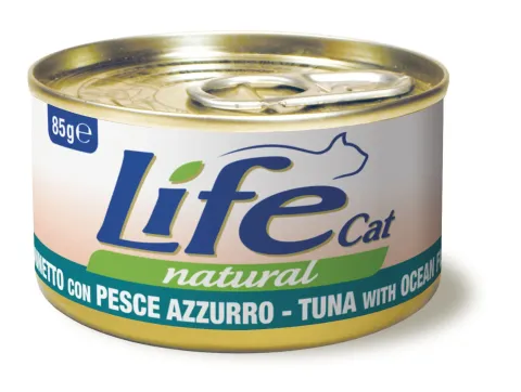 Вологий корм для котів ЛайфКет LifeCat Тунець з океанічної рибою купити за ціною ₴85.00