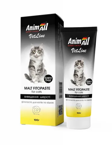 AnimAll VetLine Фітопаста для виведення шерсті зі шлунку котів купити за ціною ₴234.00