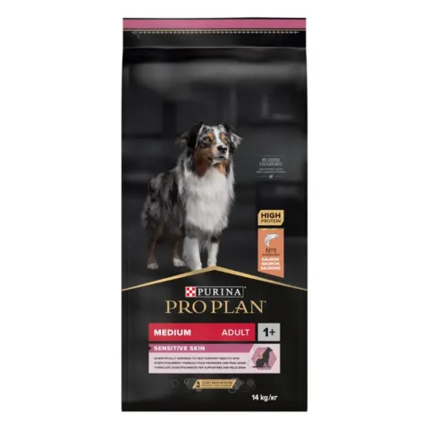 ProPlan Medium Adult Sensitive Skin з лососем купити за ціною ₴3373.10