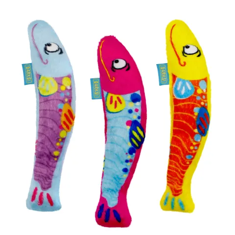 Іграшка для Котів Barksi  Рибки з котячою м'ятою та дзвіночком купити за ціною ₴218.00