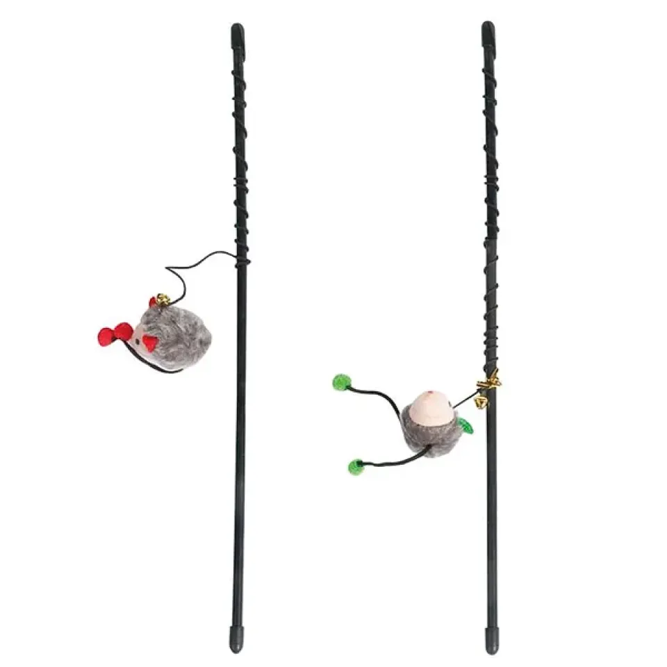 Фото Вудка дражнилка з мишкою ФЛАМІНГО Flamingo Rod With Mouse 11x4x6 см купити за ціною ₴121.00