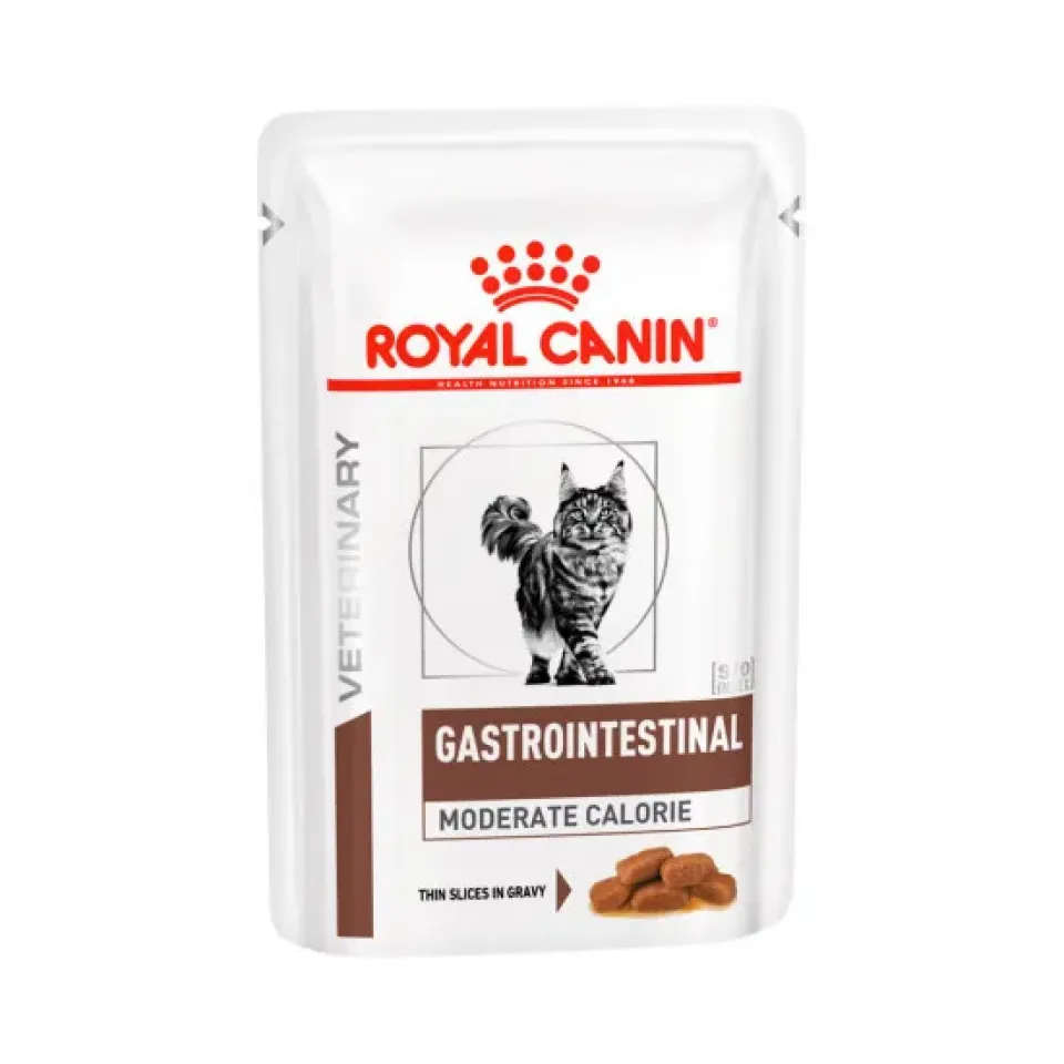 Фото Роял Канін Royal Canin Gastro Intestinal Moderate Calorie Feline при порушенні травлення з помірним змістом енергії купити за ціною ₴58.50
