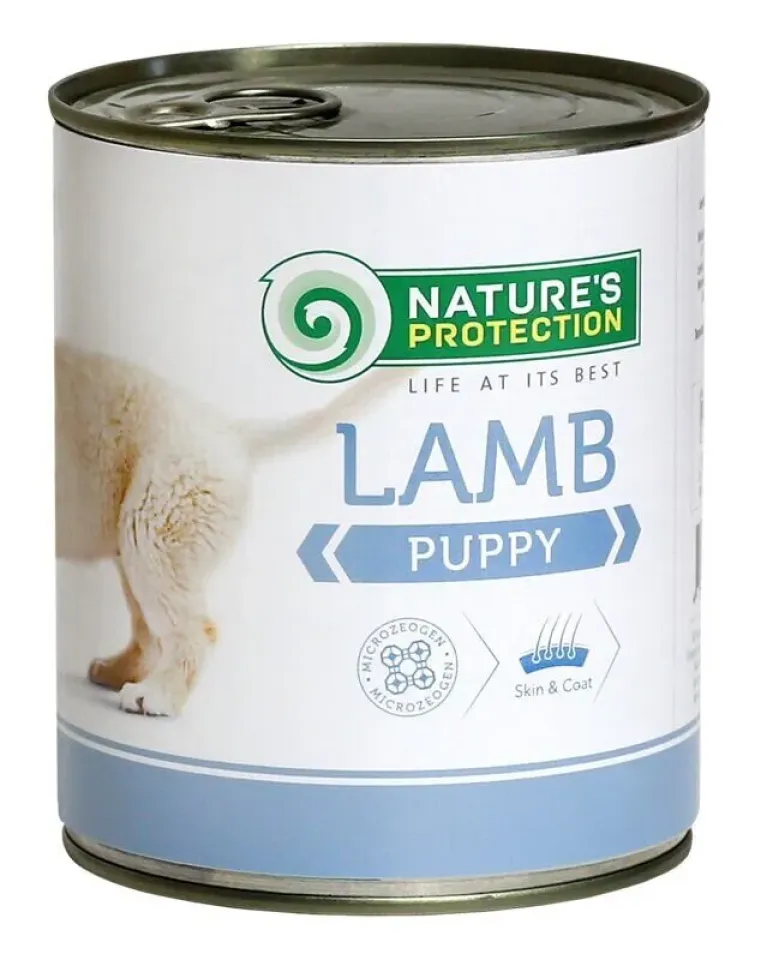 Фото Вологий корм для цуценят всіх порід з ягнятиною Nature's Protection Puppy Lamb купити за ціною ₴232.00