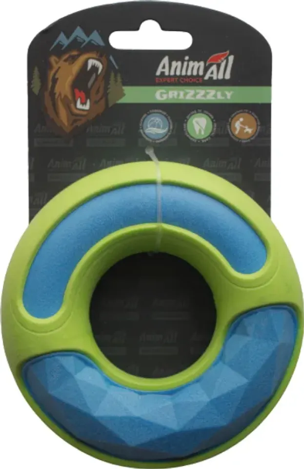 Фото AGrizZzly Іграшка подвійне кільце 12х12х3.5 см, blue/green купити за ціною ₴130.00