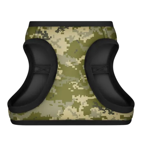 Шлея для собак м'яка WAUDOG Clothes з QR паспортом, "Мілітарі", XS3, В 32-35 см, С 22-24 см купити за ціною ₴430.00