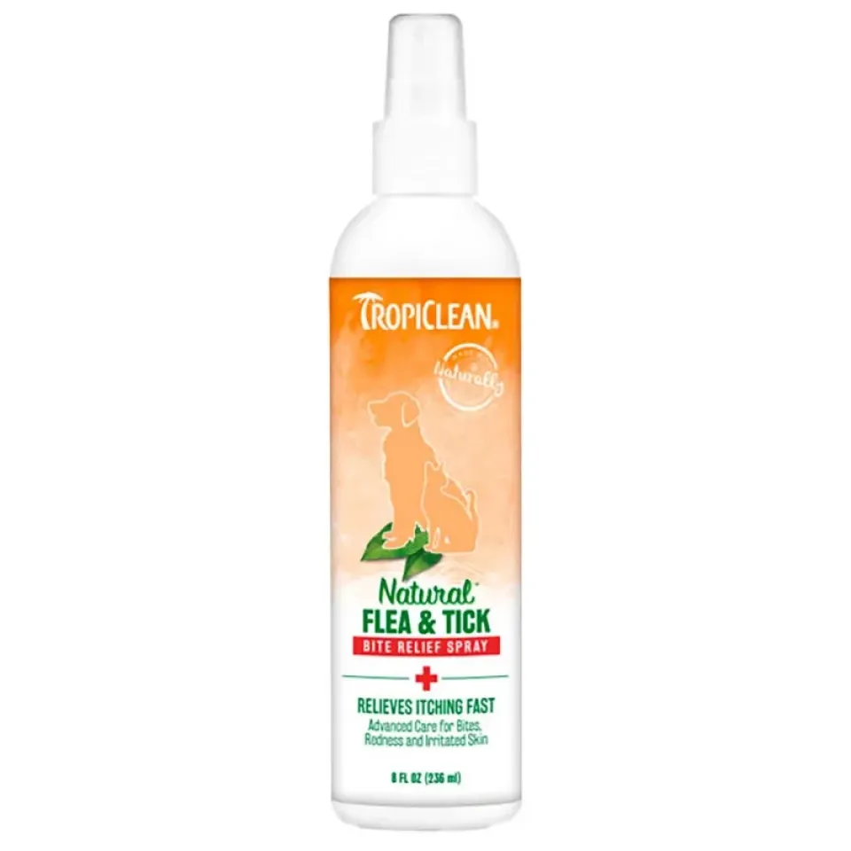 Фото Спрей Тропіклін "Заспокійливий", TropiClean Flea & Tick проти подразнення від укусів бліх і кліщів для собак і котів купити за ціною ₴569.00