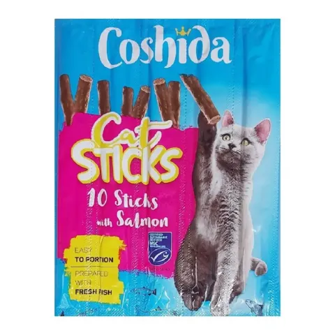 Ласощі м'ясні палички для котів Coshida Cat Sticks зі смаком ЛОСОСЯ (1шт.) купити за ціною ₴12.00