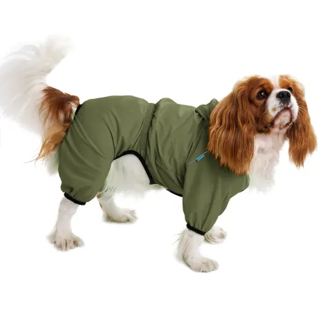 Комбінезон-дощовик для собак Barksi Textile Оливковий  2XS(205125) купити за ціною ₴503.00