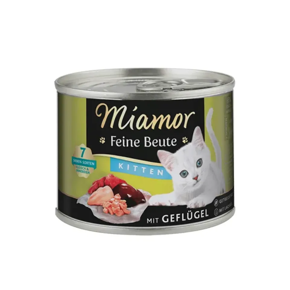 Фото Miamor Feine Beute mit Gefl&uuml;gel МІАМОР ФАЙНЕ БАЙТЕ ПТИЦЯ беззерновий повнораціонний вологий кор купити за ціною ₴102.00
