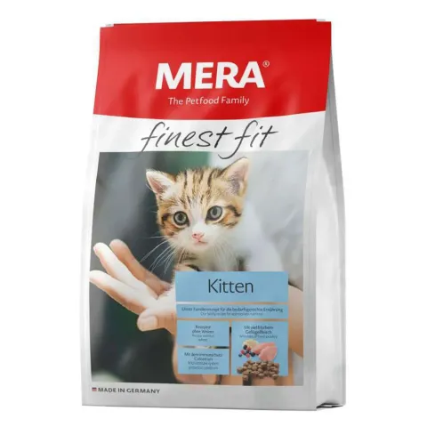 MERA finest fit Kitten корм для кошенят, зі свіжим м'ясом птиці та лісовими ягодами, 1,5 кг купити за ціною ₴747.40