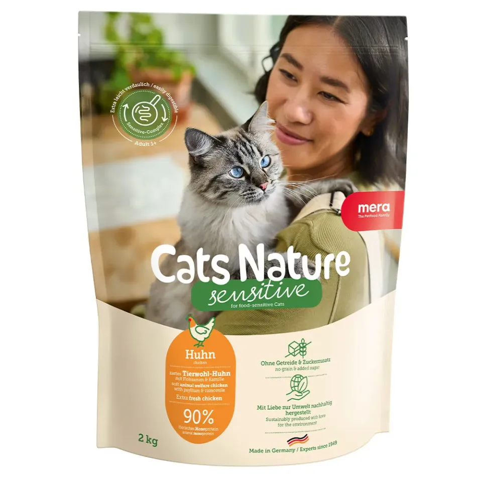 Фото MC Nature Sensitive Chiken (Huhn)  корм для  котів із чутливим травленням  з куркою,  2кг купити за ціною ₴1134.40