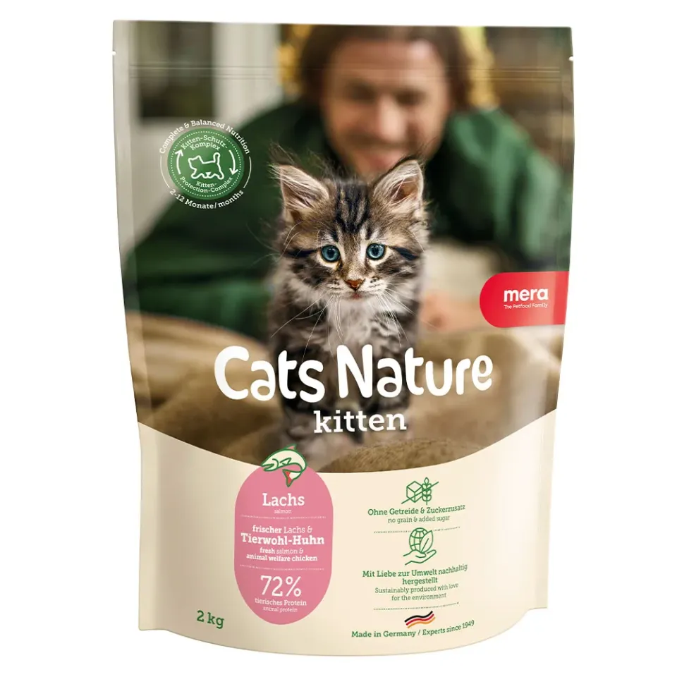 Фото MC Nature Kitten Salmon (Lachs) корм для кошенят всіх порід з лососем, 2кг купити за ціною ₴1081.10