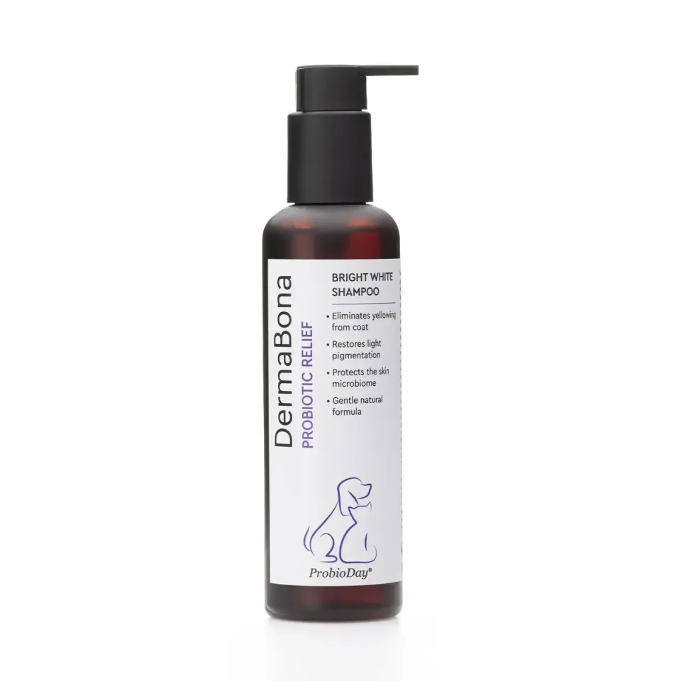 Фото Шампунь для білих собак і котів з пробіотиками DermaBona ProbioDay Bright White, 200 мл купити за ціною ₴285.00