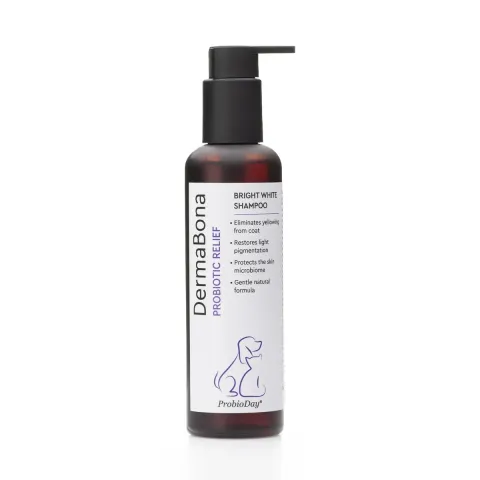 Шампунь для білих собак і котів з пробіотиками DermaBona ProbioDay Bright White, 200 мл купити за ціною ₴285.00