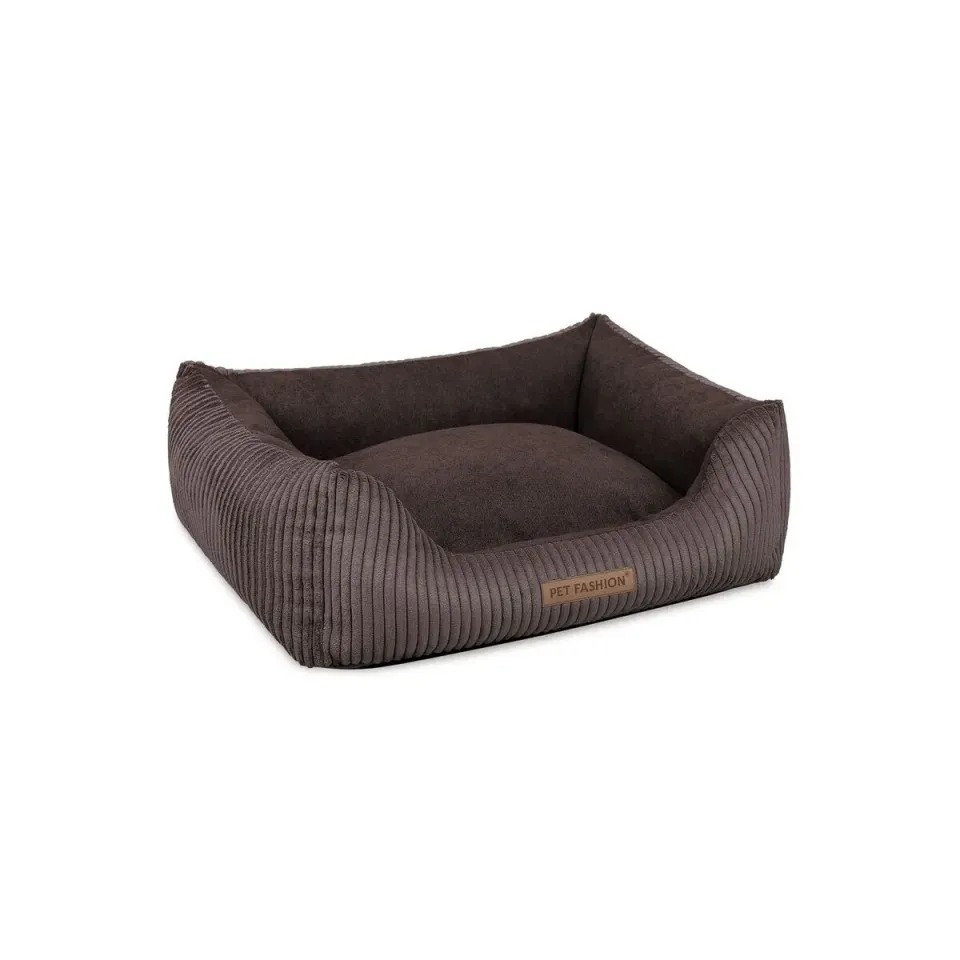 Фото Лежак Pet Fashion DEVID для собак шоколадний 62*50*19 купити за ціною ₴1569.00
