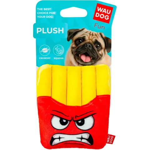 Іграшка для собак WAUDOG Fun Plush Картопля фрі, плюш, 14,5х12 см Червоно-Жовта купити за ціною ₴200.00