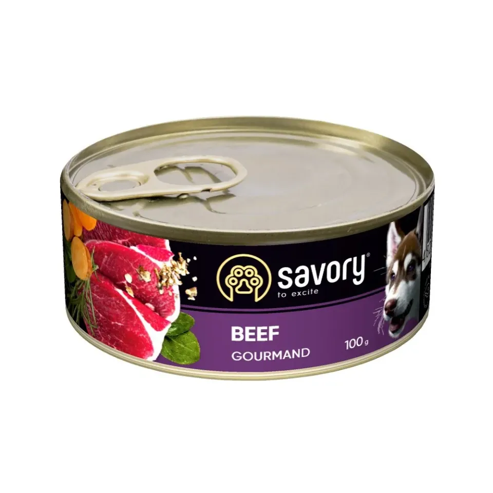 Фото Savory Dog Gourmand з яловичиною купити за ціною ₴60.00