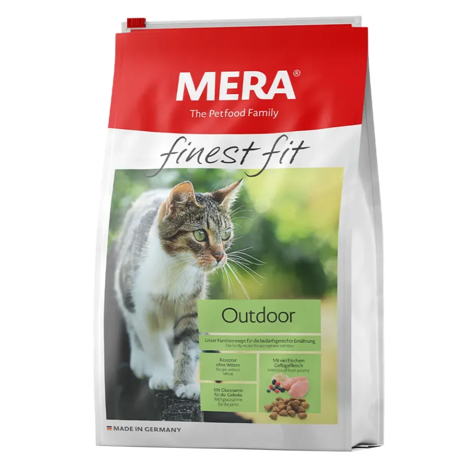 Фото Мера MERA finest fit Outdoor корм для котів із свіжим м'ясом птиці та лісовими ягодами купити за ціною ₴3422.70