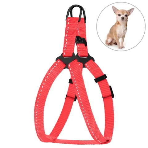 Шлея для Собак Дрібних Порід BronzeDog Active Нейлонова зі Світловідбиттям Коралова  2XS(68/1224/Т) купити за ціною ₴117.00