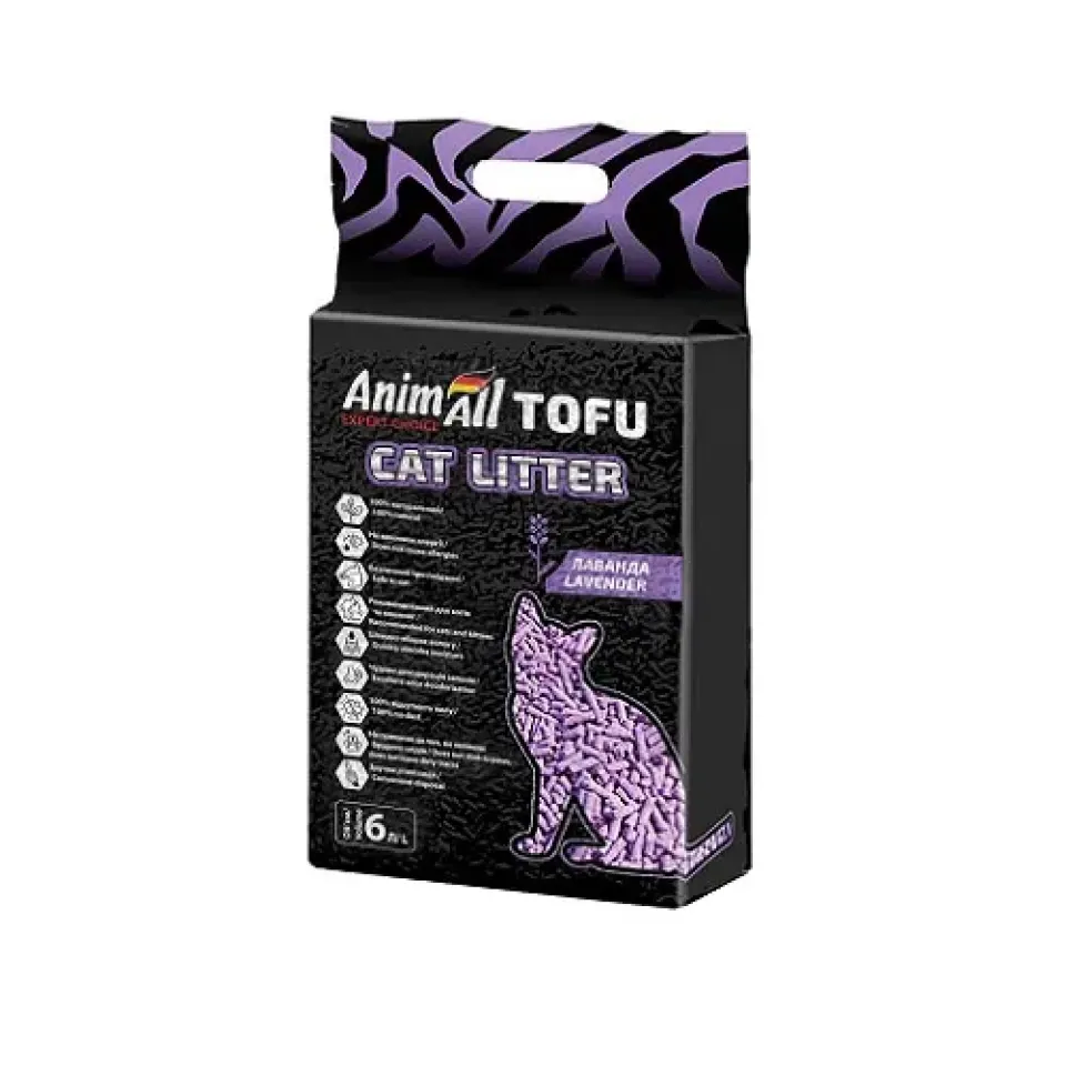 Фото Наповнювач тофу AnimAll (Анімалл) з ароматом лаванди купити за ціною ₴353.00