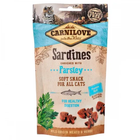 Карнілав для котів Ласощі Carnilove Cat Semi Moist Snack з сардиною та петрушкою, 50г купити за ціною ₴129.00