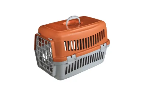 Переноска для котів та собак Анімал сіро-помаранчева CNR-102 (48,5х32,5х32,5) купити за ціною ₴615.00