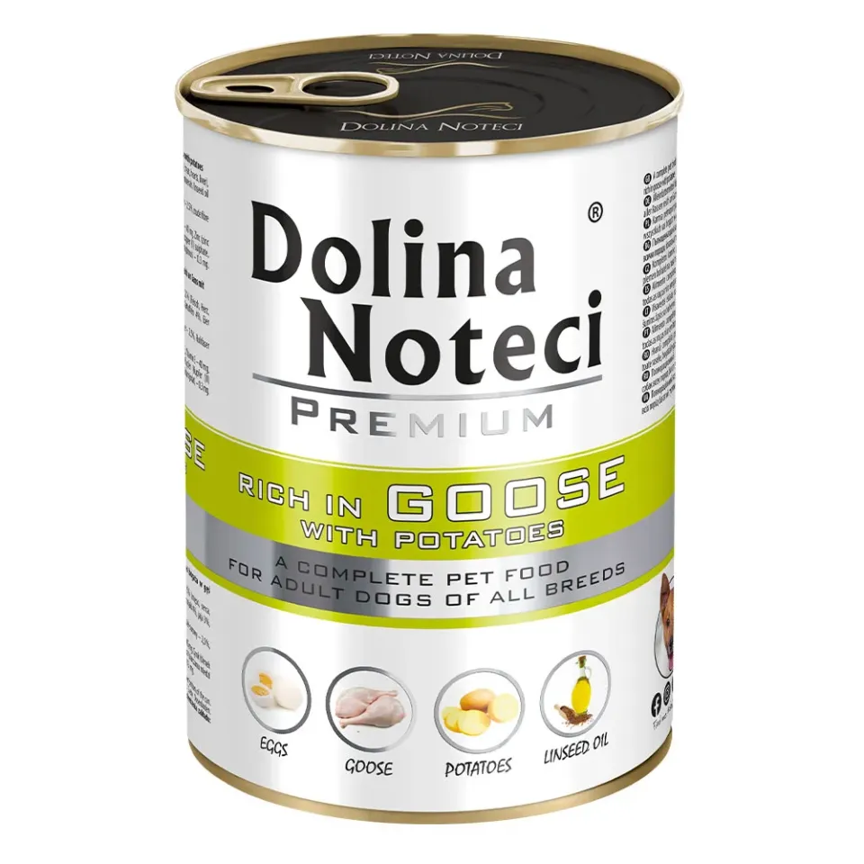 Фото Корм вологий для собак Dolina Noteci Premium Adult з гускою та картоплею купити за ціною ₴211.70