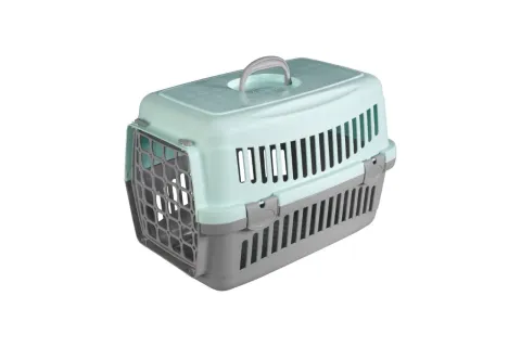 Переноска для котів та собак Анімал AnimAll сіро-м'ятна CNR-102 (48,5х32,5х32,5) купити за ціною ₴615.00