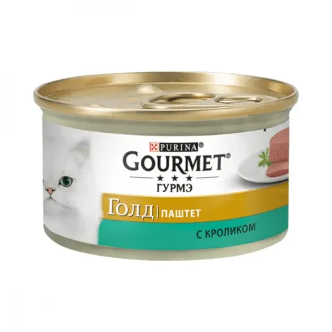 Корм вологий для котів Гурме Голд GOURMET GOLD паштет з кроликом 85 г купити за ціною ₴31.05