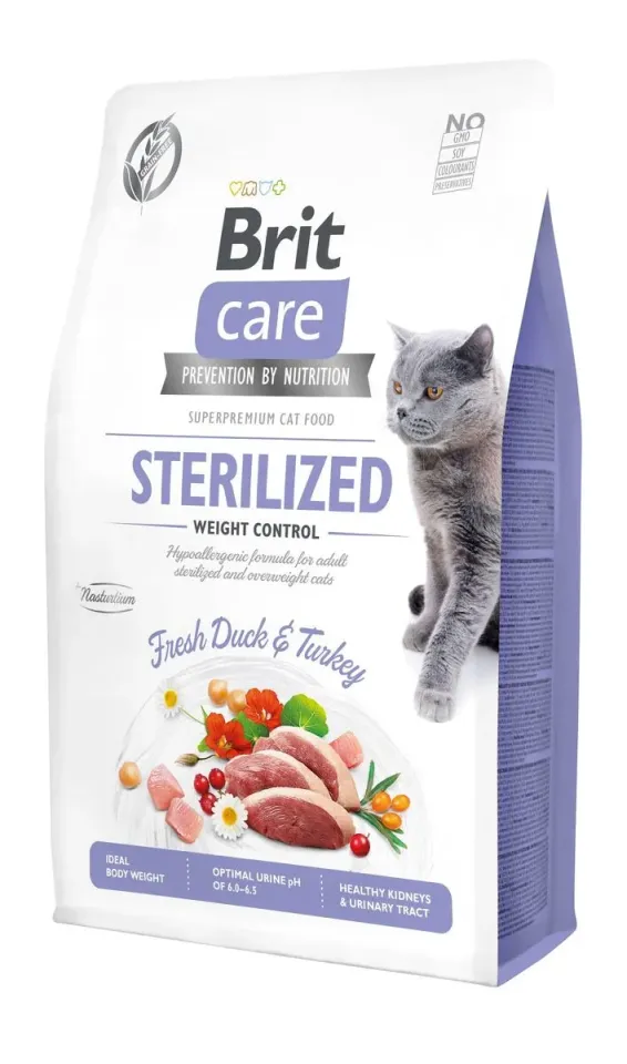 Фото Бріт Кеа Корм Brit Care Cat сухий для стерилізованих котів з надмірною вагою 2 кг купити за ціною ₴1099.00