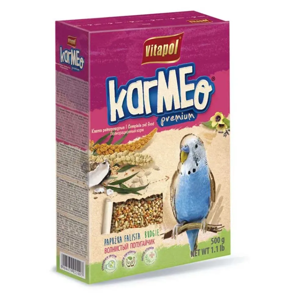 Фото Преміум корм Vitapol Karmeo для папуг, 500г купити за ціною ₴163.00