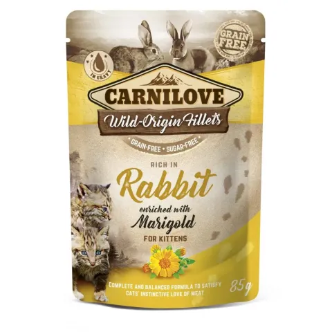 Корм вологий Carnilove для кошенят з кроликом і календулою 85г купити за ціною ₴69.00