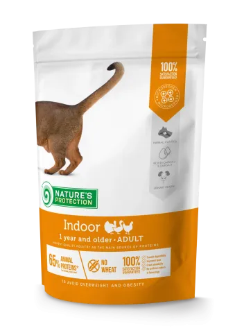 Корм для домашніх котів Індор Natures Protection Indoor Adult 400g food for cats купити за ціною ₴254.00