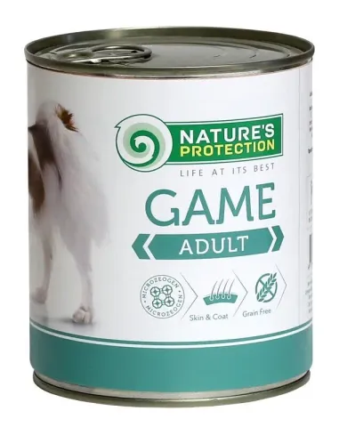 Вологий корм для дорослих собак всіх порід з дичиною Nature's Protection Adult Game купити за ціною ₴273.00