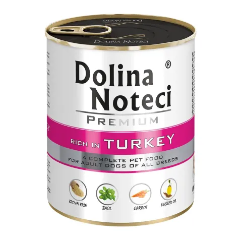 Корм консервований Dolina Noteci Premium  для собак з індичкою, 800 гр купити за ціною ₴312.50