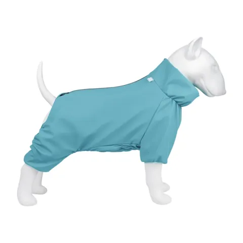 Дощовик для собак WAUDOG Clothes, водонепроникний, XS25, В 36-38 см, С 26-28 см, блакитний купити за ціною ₴998.00